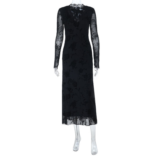 Damen elegantes und figurbetontes Abendkleid EB