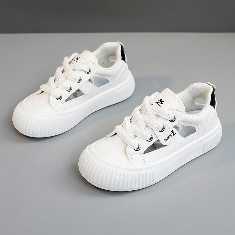 Damen Sportliche Sneaker mit atmungsaktiver Obermaterialstruktur und stoßdämpfender Sohle EB