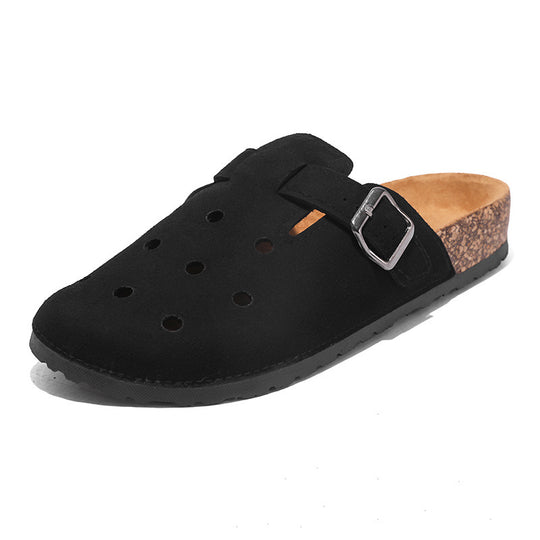 Damen Komfortable Clogs mit verstellbarem Riemen und atmungsaktiver Oberflächenstruktur EB