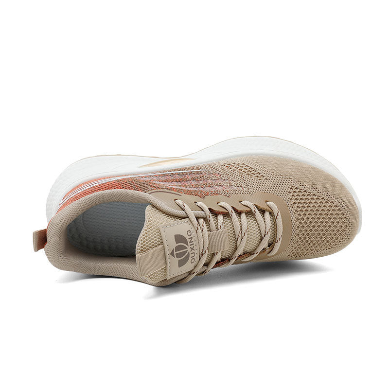 Damen Sportliche Freizeitsneaker mit atmungsaktivem Mesh-Obermaterial und dämpfender Sohle EB