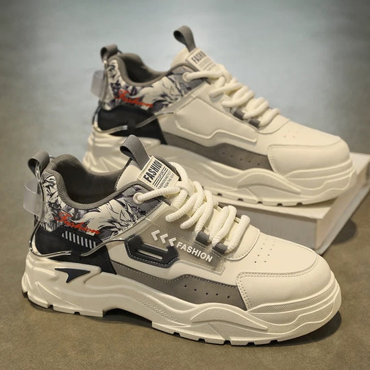 Damen chunky Sneakers mit stabiler Sohle und atmungsaktivem Obermaterial EB