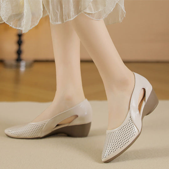 Damen Sling-Pumps mit atmungsaktivem Lochmuster EB