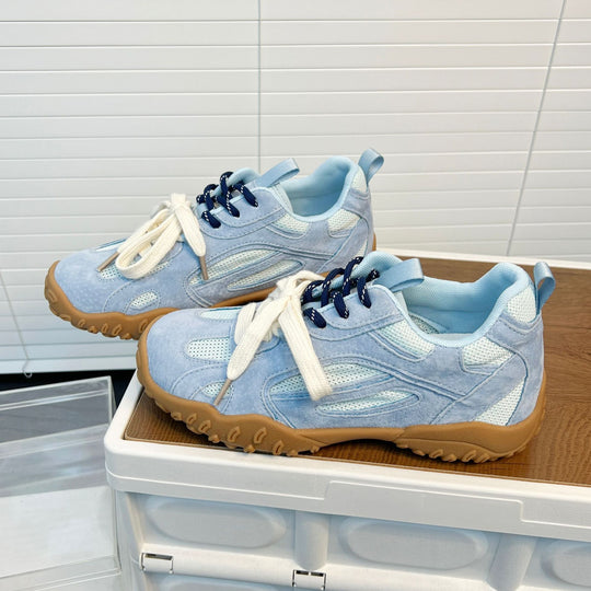 Damen Sportliche Sneakers mit atmungsaktivem Mesh und rutschfester Sohle EB