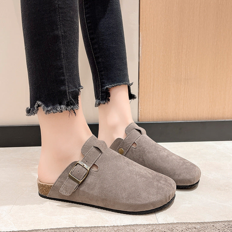 Damen Bequeme Clogs mit verstellbarem Riemen und ergonomischer Sohle EB