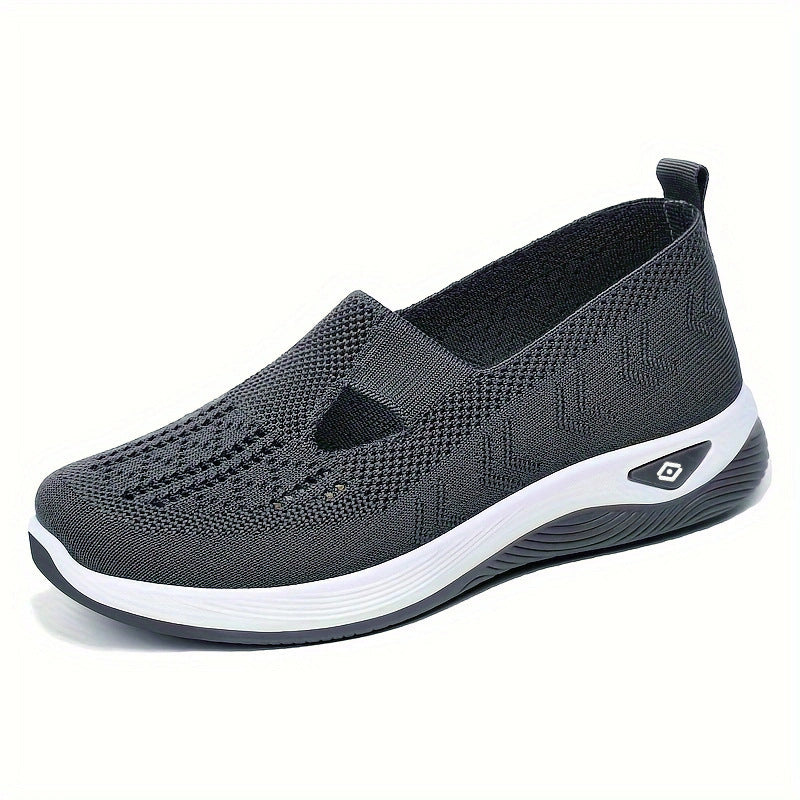 Damen nan leichte gestrickte Slipper mit orthopädischer Komfortsohle EB