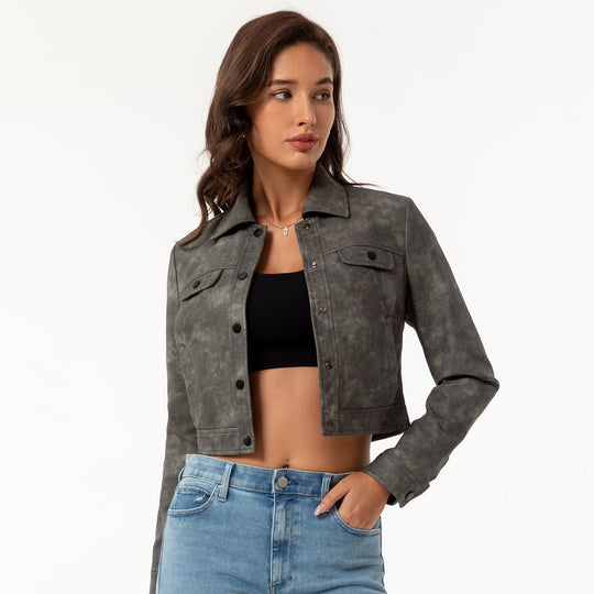 Damen modische kurz geschnittene jacke EB