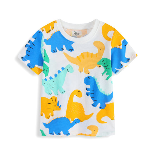 Kinder T-Shirt mit fröhlichem Dinosauriermotiv EB