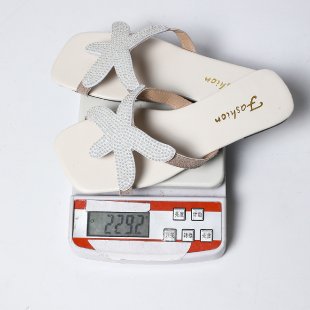 Damen Riemchen-Sandalen mit funkelnden Applikationen und anatomischem Fußbett EB