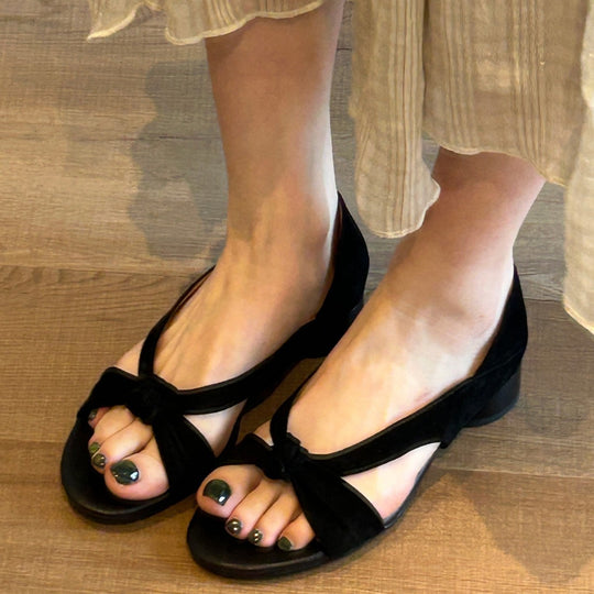 Damen Sandalen mit modischem Knoten-Design und komfortablem Fußbett EB