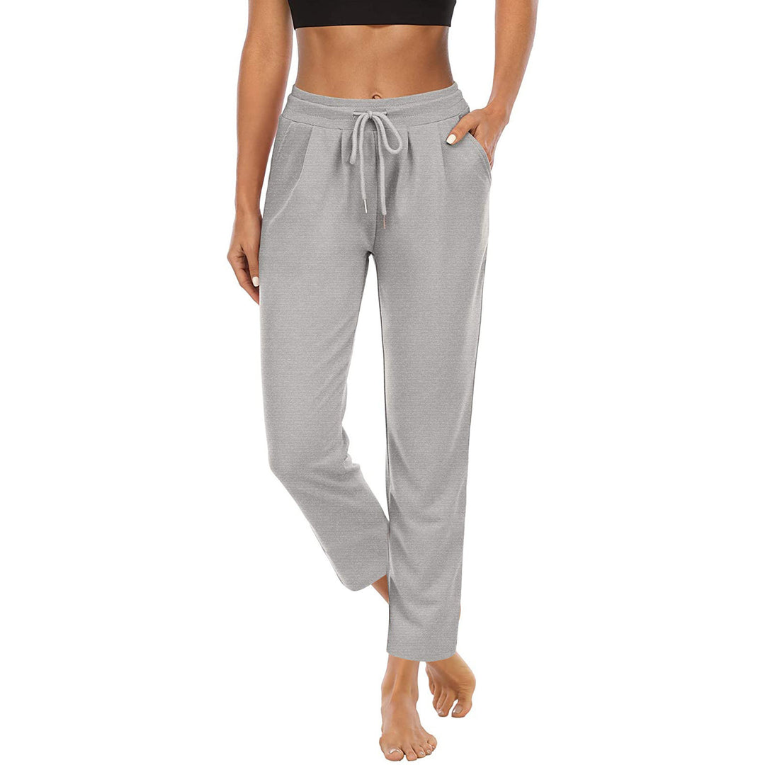 Damen nan lässige Jogginghose mit hoher Taille, Kordelzug und praktischen Seitentaschen EB