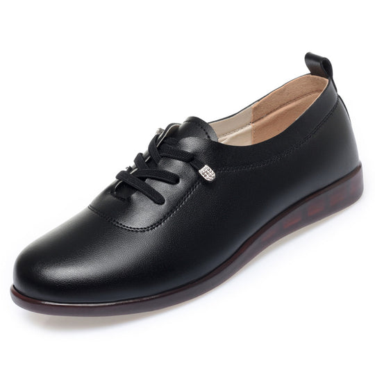 Damen Komfortable Schnürschuhe aus hochwertigem Leder mit atmungsaktivem Design EB