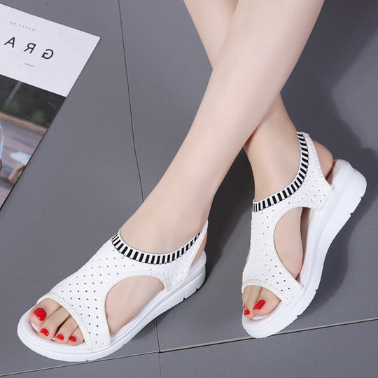 Damen Leichte Orthopädische Keilsandalen mit Gepolsterter EVA-Sohle EB