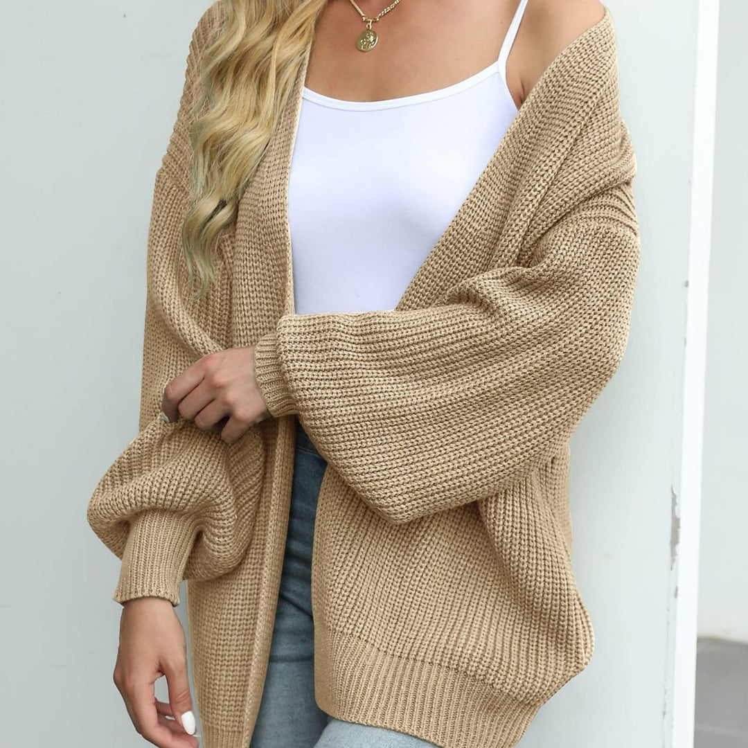 Damen Gemütlicher Strickcardigan mit Oversize-Schnitt EB