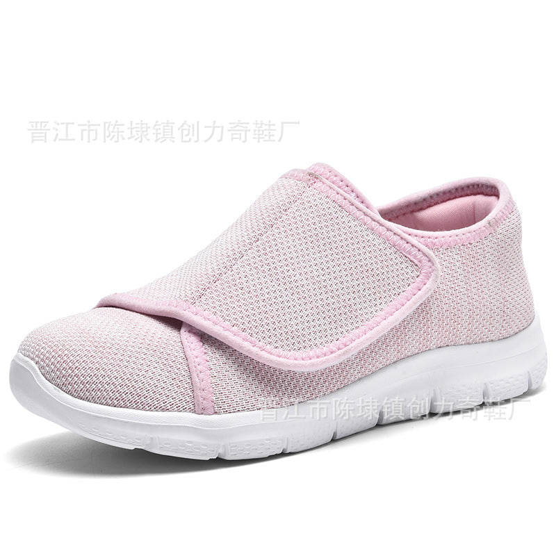 Damen Komfortable Slip-On Sneakers mit verstellbarem Klettverschluss EB