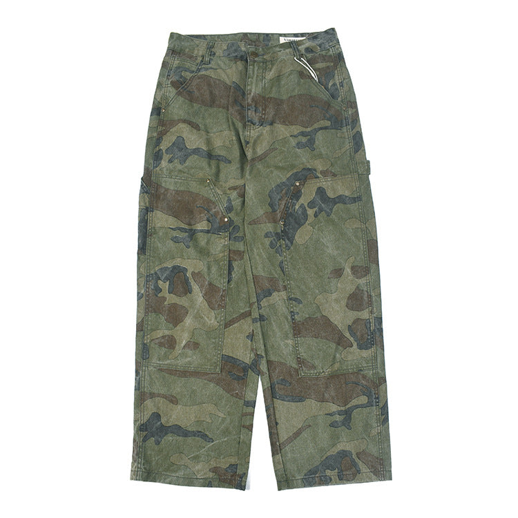 Damen Cargohose mit multifunktionalen Taschen und modernem Camouflage-Design EB