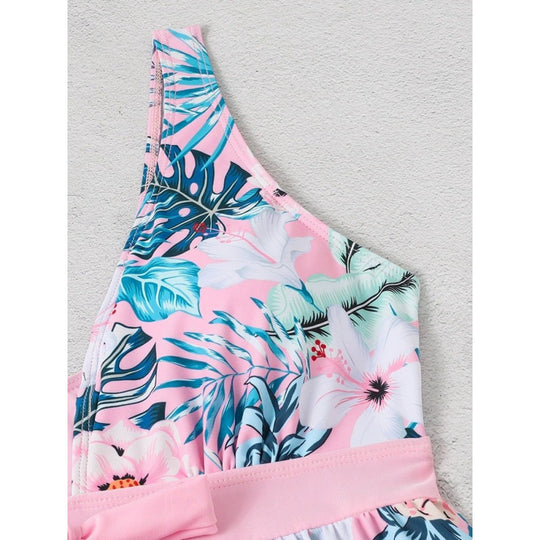 Damen Badekleid mit floralen Mustern und schmeichelndem Schnitt EB
