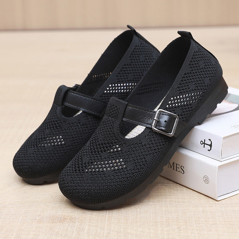 Damen Bequeme und atmungsaktive Clogs mit verstellbarem Riemen EB