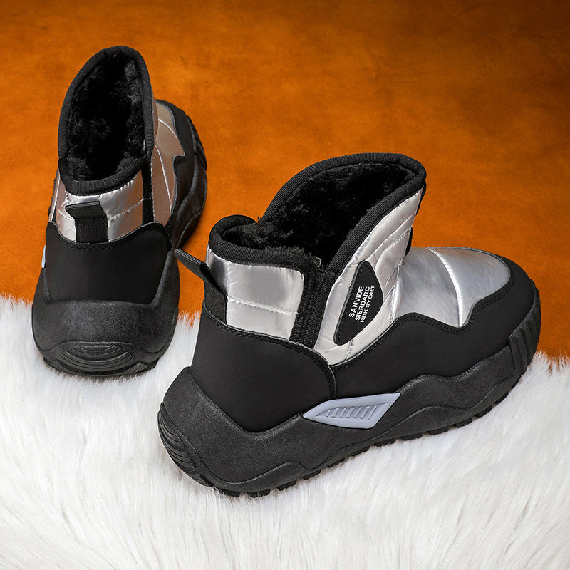 Damen modische Winterboots mit warmem Futter und rutschfester Sohle EB