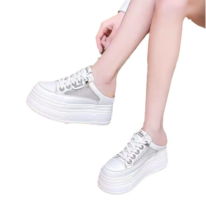 Damen Plateausneaker mit atmungsaktiver Mesh-Oberfläche und trendigem Design EB