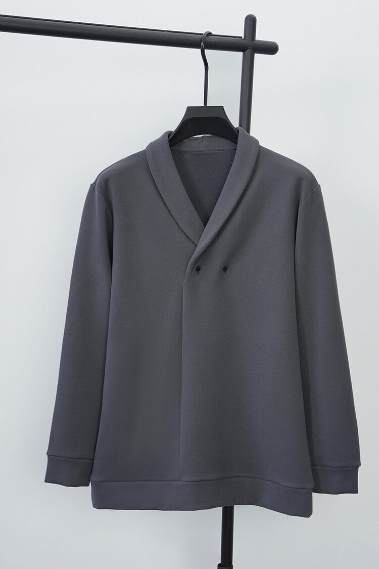 Herren Freizeitjacke mit modernem Schalkragen und praktischen Knöpfen EB