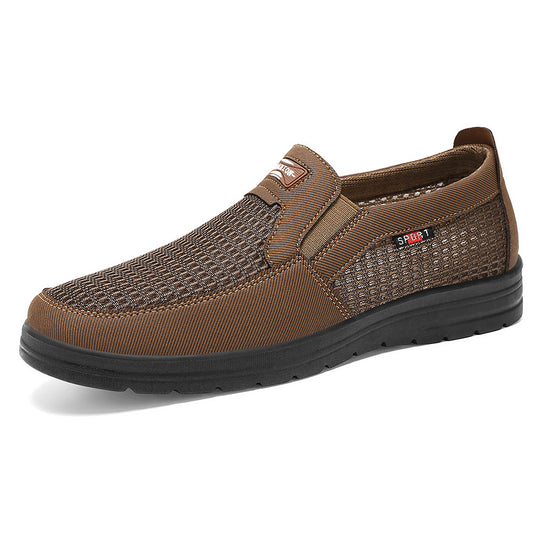 Damen Sportliche Slip-On Schuhe mit elastischem Mesh-Obermaterial und rutschfester Sohle EB