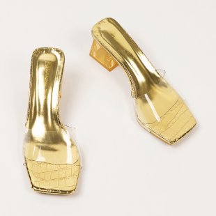 Damen Slingback Absatzschuhe mit modernem Design und elegantem Glanz EB