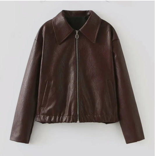 Damen Lässige jacke im sportlichen Stil mit elastischem Bund EB
