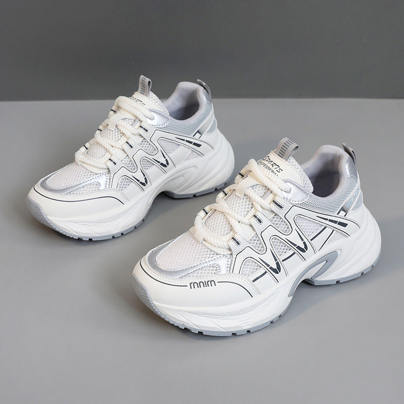 Damen Sportliche Sneakers mit atmungsaktivem Mesh-Obermaterial und dämpfender Laufsohle EB