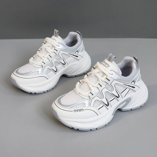 Damen Sportliche Sneakers mit atmungsaktivem Mesh-Obermaterial und dämpfender Laufsohle EB