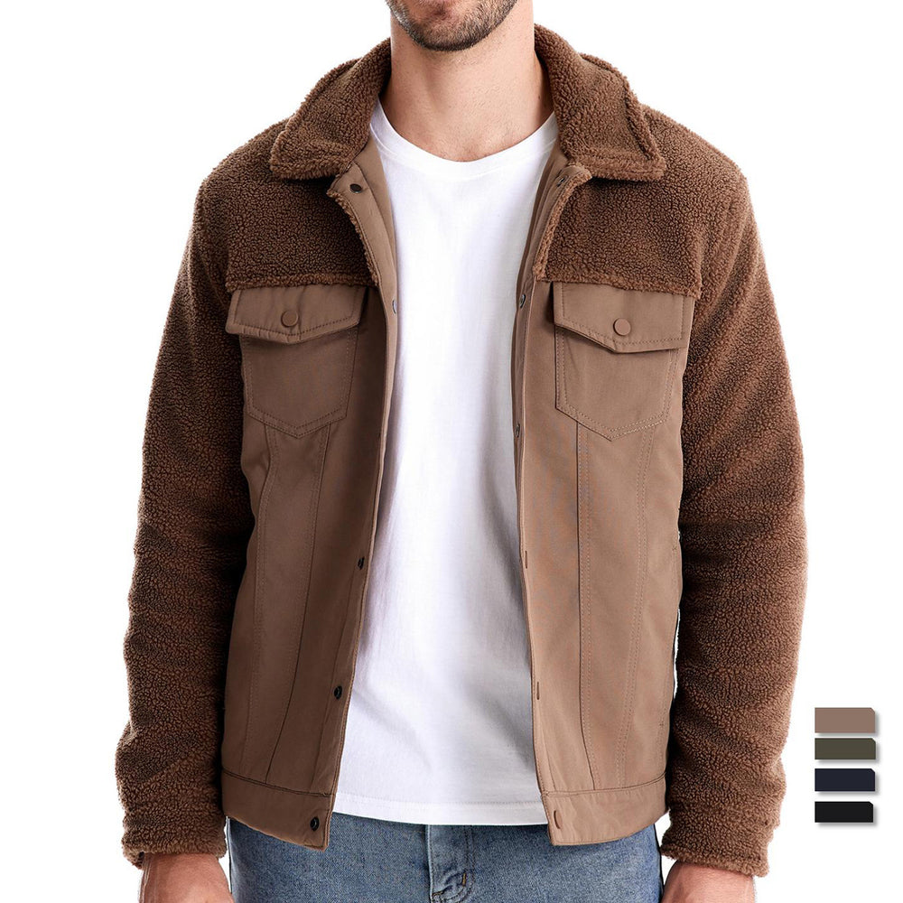 Herren gefütterte Jacke im Jeansstil EB