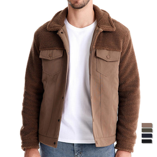 Herren gefütterte Jacke im Jeansstil EB