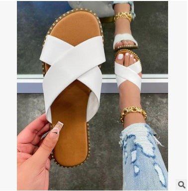 Damen modische transparente Riemchen-Sandalen mit stylischem Komfort EB