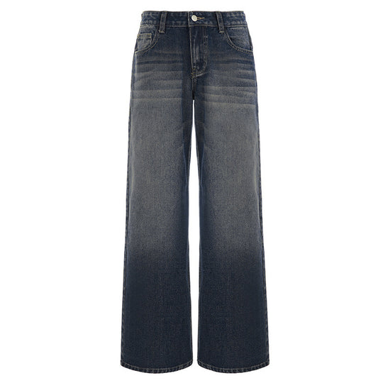 Damenweite Denim-Jeans im lässigen Chino-Stil mit hohem Bund EB