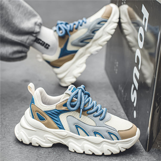 Damen Sportliche Chunky Sneakers mit atmungsaktiver Oberflächenstruktur EB