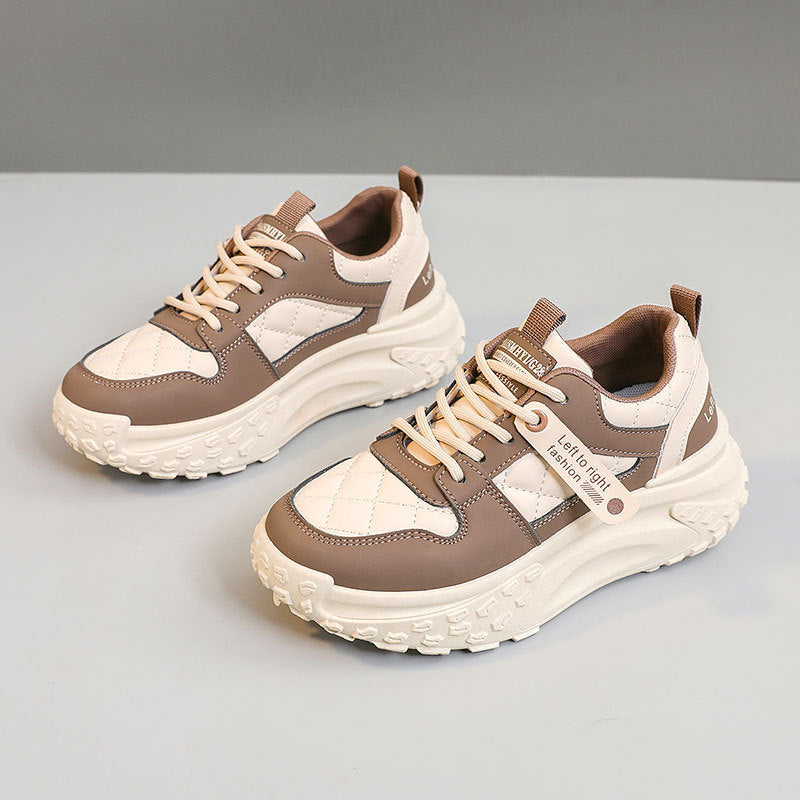 Damen Sportliche Chunky Sneakers mit gepolsterter Laufsohle EB