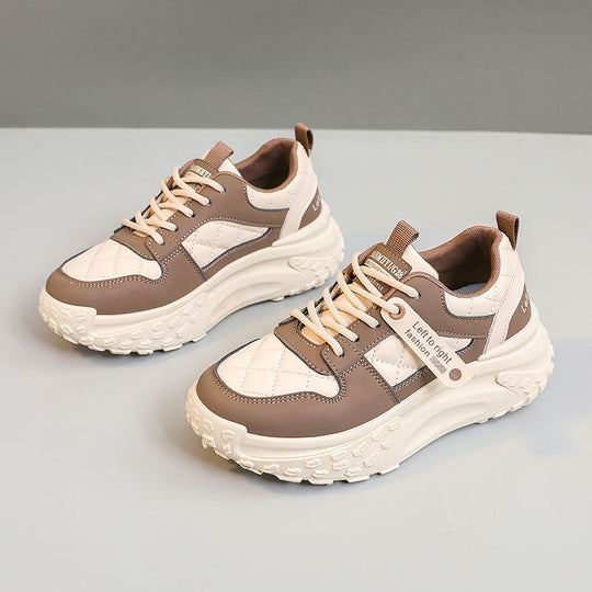 Damen Sportliche Chunky Sneakers mit gepolsterter Laufsohle EB