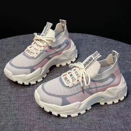 Damen Atmungsaktive Sneakers mit sportlicher Struktur EB