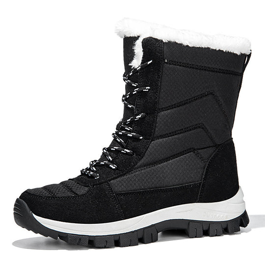 Damen wasserdichte Winterstiefel mit isolierendem Futter und rutschfester Sohle EB