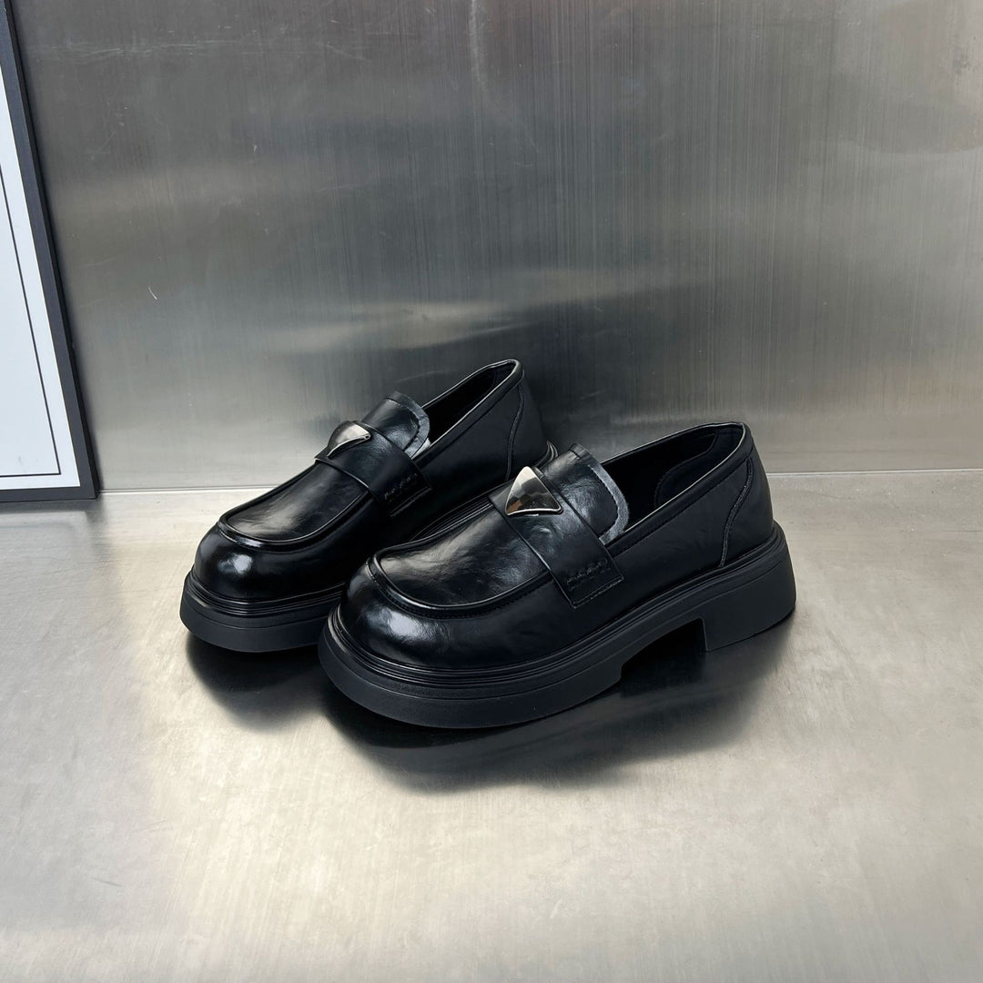 Damen modische Loafer mit komfortabler Sohle und eleganter Schnalle EB