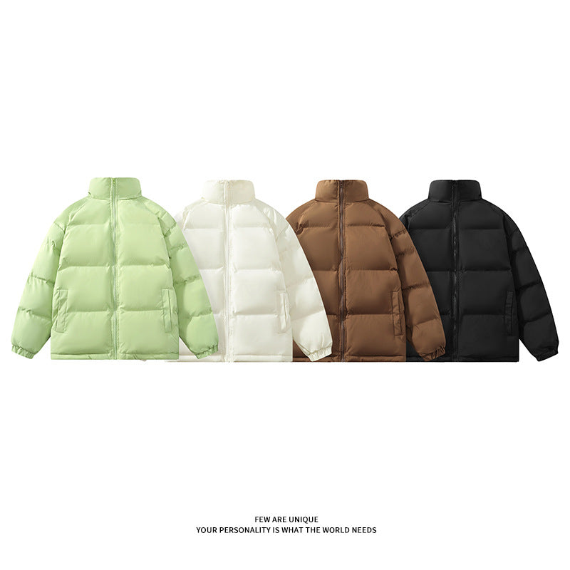 Herren warm gefütterte Winterjacke mit hohem Kragen und praktischem Reißverschluss EB