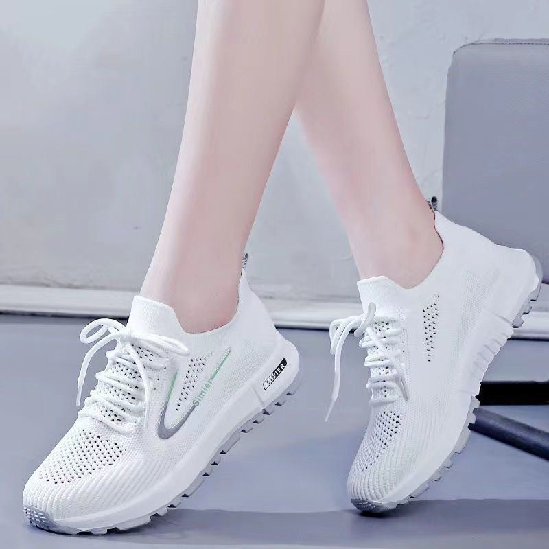 Damen Sportliche Sneaker mit innovativem Strickdesign und rutschfester Sohle EB