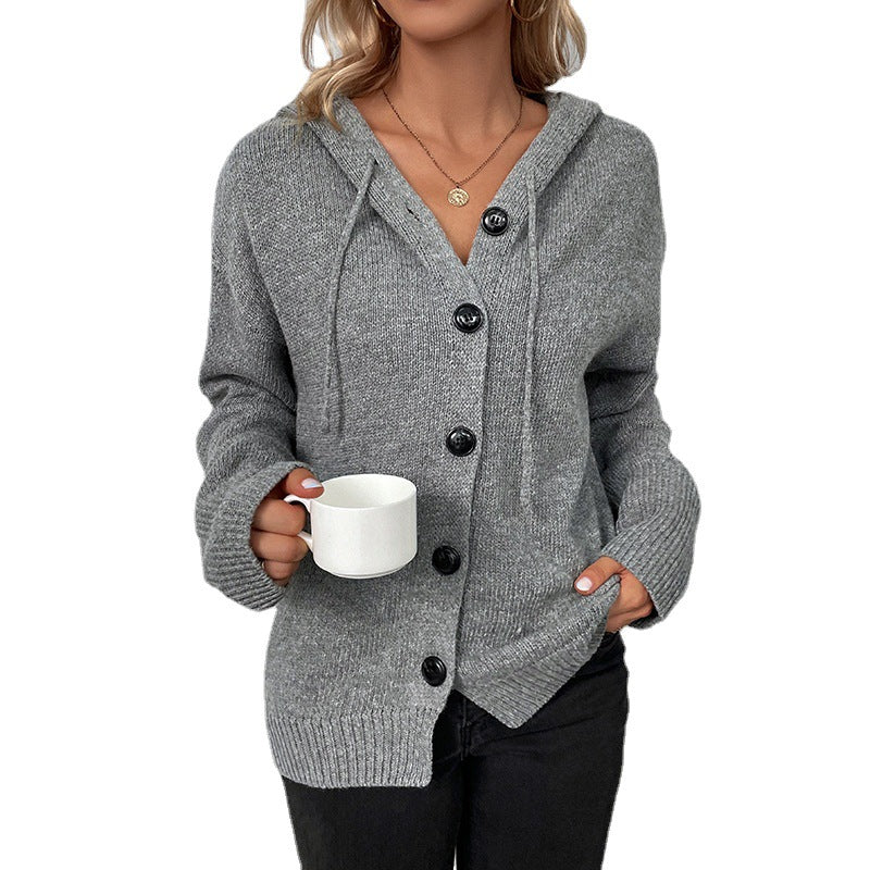 Damen modische Strickjacke mit übergroßem Schnitt und praktischen Taschen EB