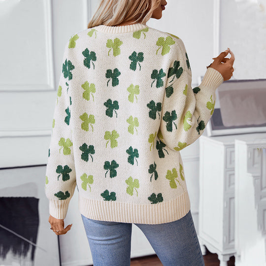 Damen gemusterter Pullover EB