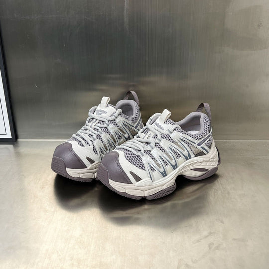 Damen Sportliche Outdoor-Sneaker mit atmungsaktiver Mesh-Oberfläche und stoßdämpfendem Sohlenkomfort EB