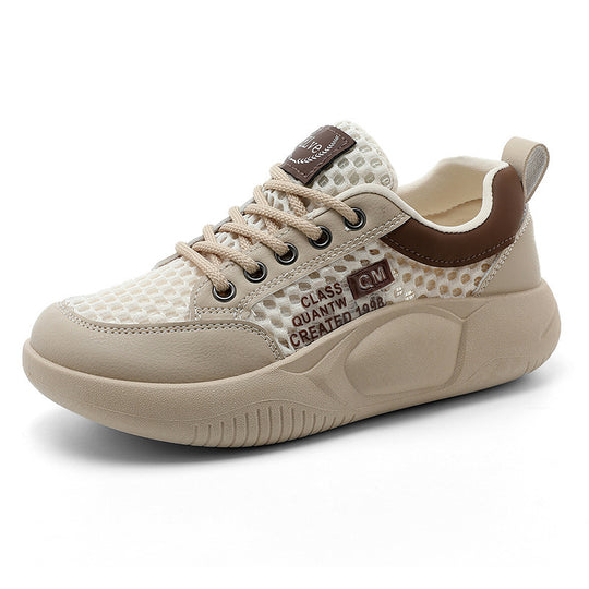 Damen Atmungsaktive Sneakers mit modischem Netzdesign und dämpfender Sohle EB