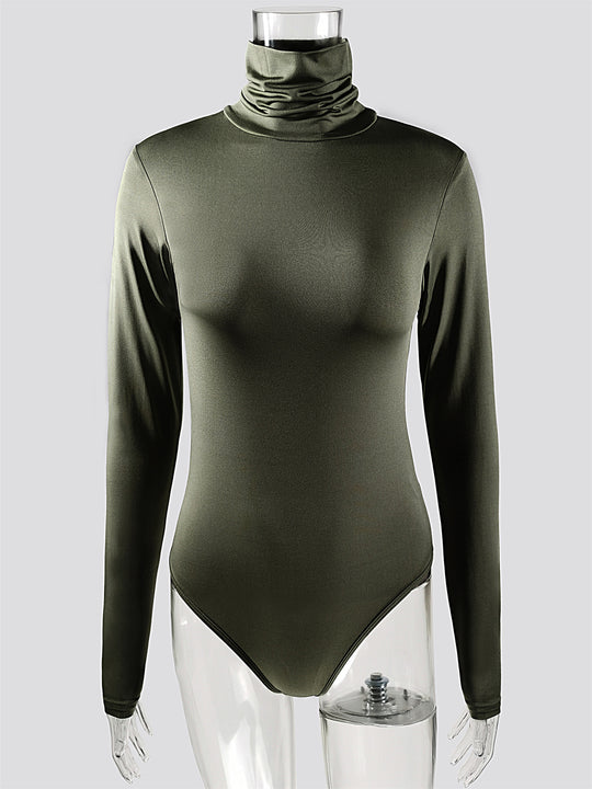 Damen Langärmliger Rollkragenbody EB