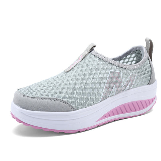 Damen Atmungsaktive Slip-On Sneakers mit rutschfester Sohle und dämpfendem Sohlenprofil EB