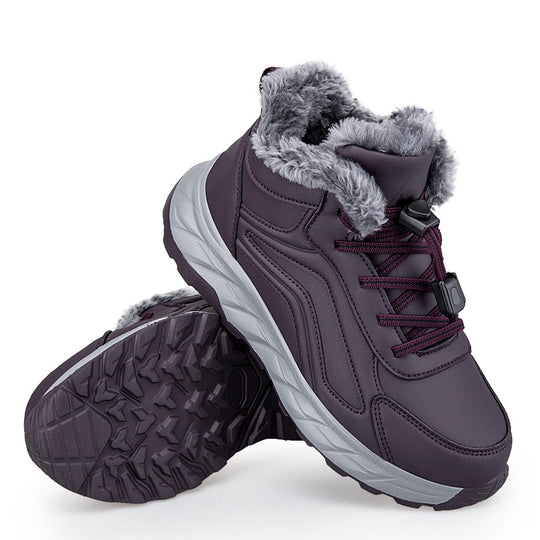 Damen warme Winterstiefel mit innovativem Schnellverschluss und rutschfester Sohle EB