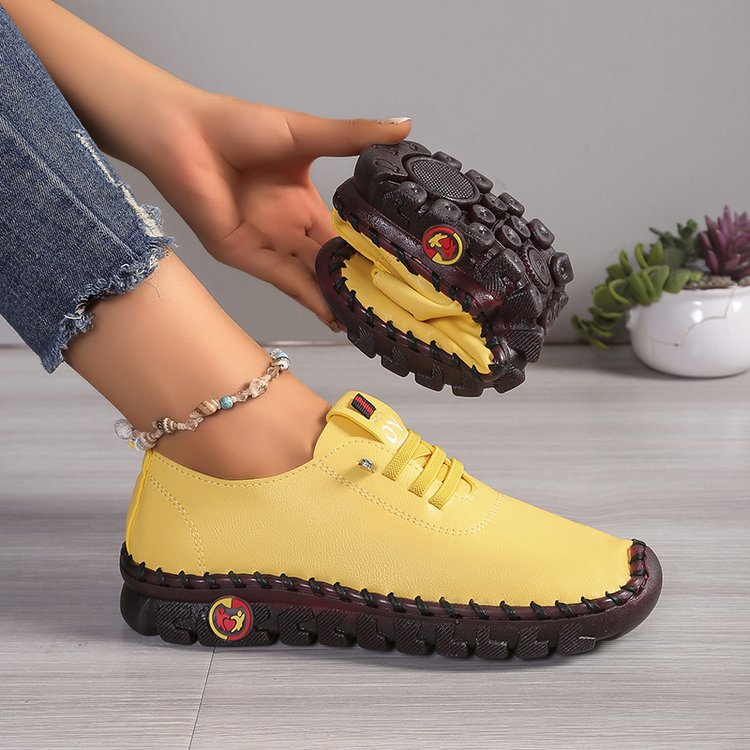 Damen  leichte Alltags-Slipper-Sneaker mit verdeckter Schnürung, elastischem Einstieg und griffiger Trailsohle EB