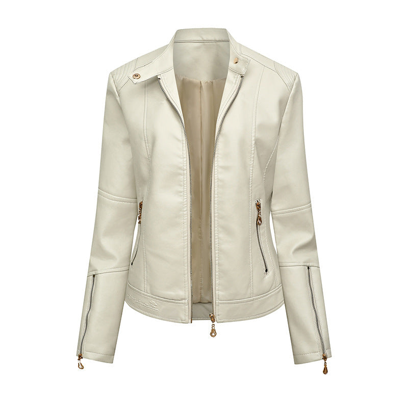 Damen Kunstlederjacke im Biker-Stil EB